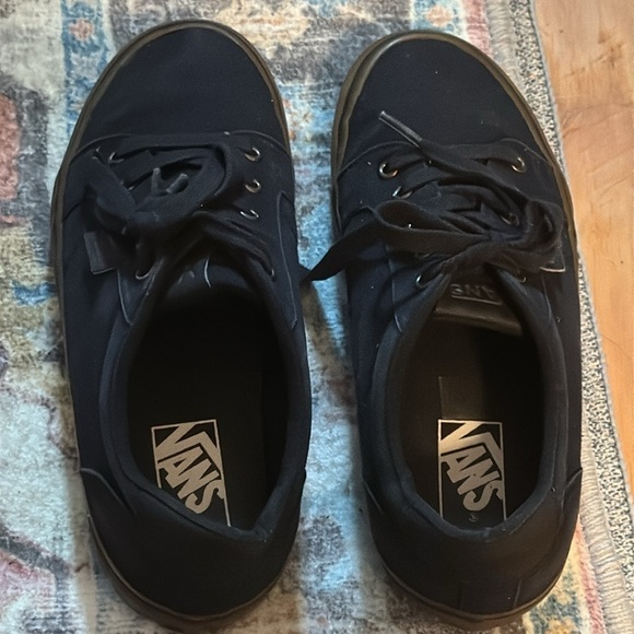 VANS Era gumsole black canvas men’s skate shoes lace up Sz 7 1/2 - Picture 2 of 12